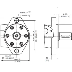 Купити Героторний гідромотор M+S Hydraulic MP25CDRS/4-SH M12-L5, фото 6