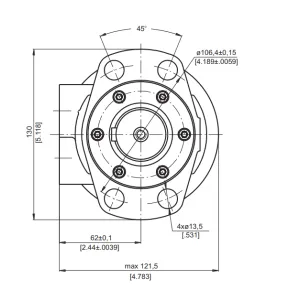 Купити Героторный гидромотор M+S Hydraulic МH400C/3, фото 5