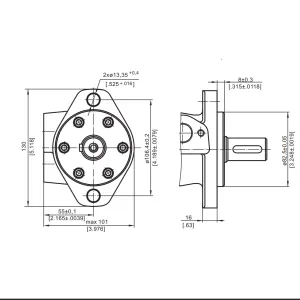 Купити Героторный гидромотор M+S Hydraulic МR 50C/4, фото 6