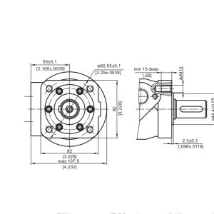 Купити Героторний гідромотор M+S Hydraulic MRQ50SH/4, фото 5