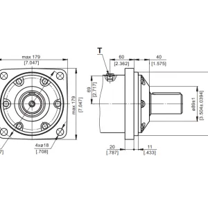 Купити Героторный гидромотор M+S Hydraulic МV 400C/4, фото 6