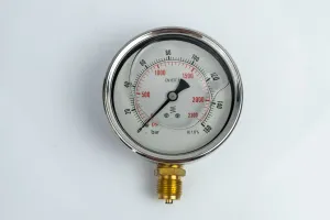 100R160.MGE GLYC.P.G.SS. CASE D:100 0/160 BAR+PSI 1/2"BSPP BOTTOM