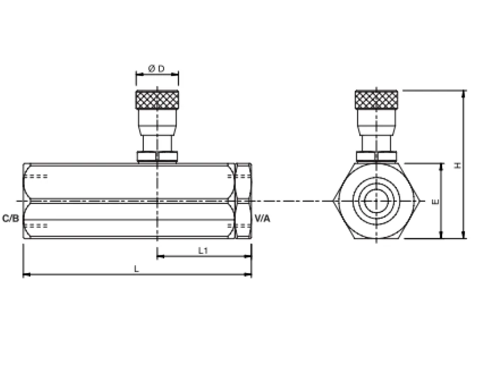 VRFU 90&deg; 1/2" COMP
