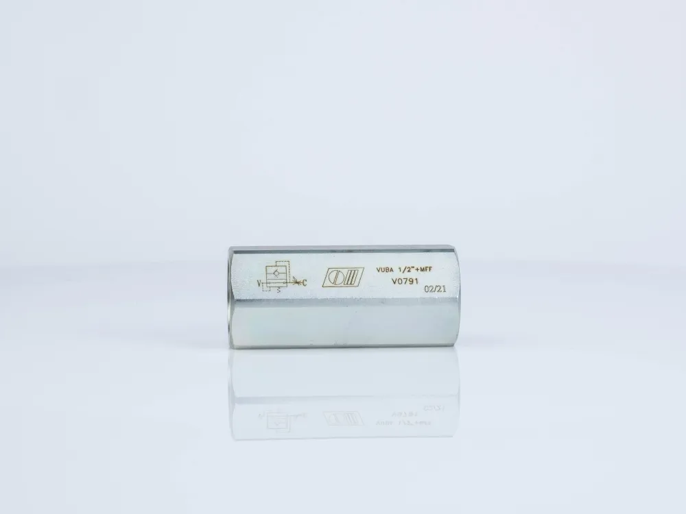 Купити Клапан обрыва (аварийный) VUBA 3/8"+MAN.FF трубного монтажа с корпусом 3/8" Oleodinamica Marchesini, фото 1