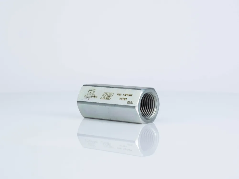 Купити Клапан обрыва (аварийный) VUBA 3/8"+MAN.FF трубного монтажа с корпусом 3/8" Oleodinamica Marchesini, фото 2