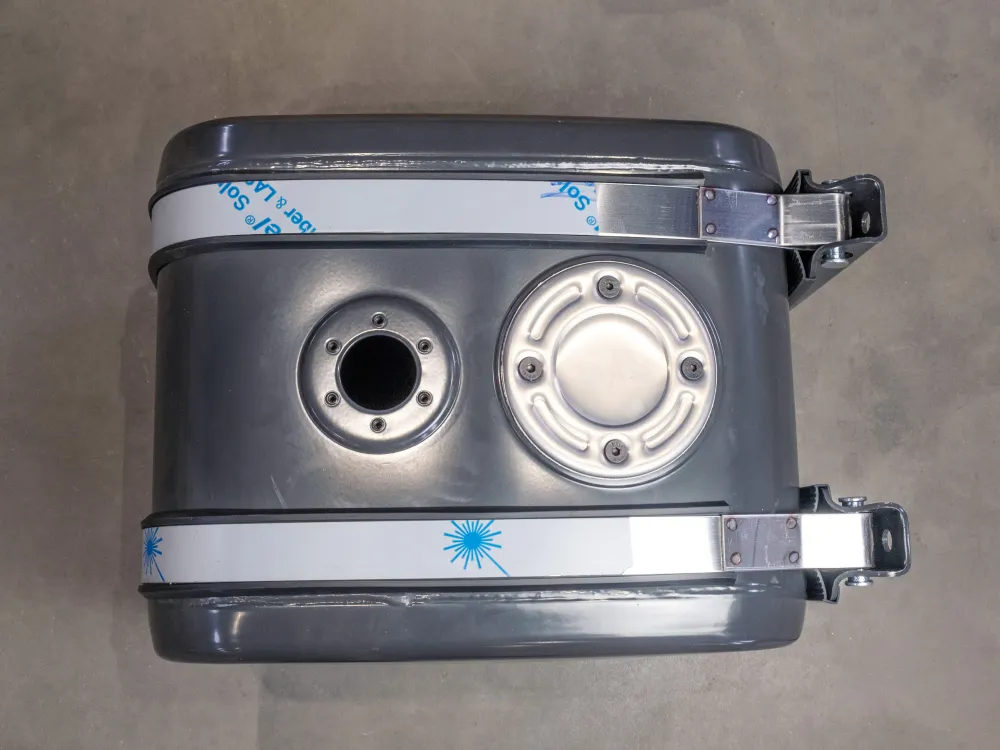 TOP FLANGE STEEL 330X480X400MM 55LT (WITHOUT FLANGE AND FILTER)