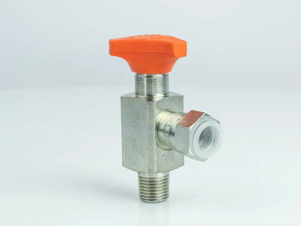 ZINC PLATED ANTI-SHOCK VALVE 90&deg;ENTRY