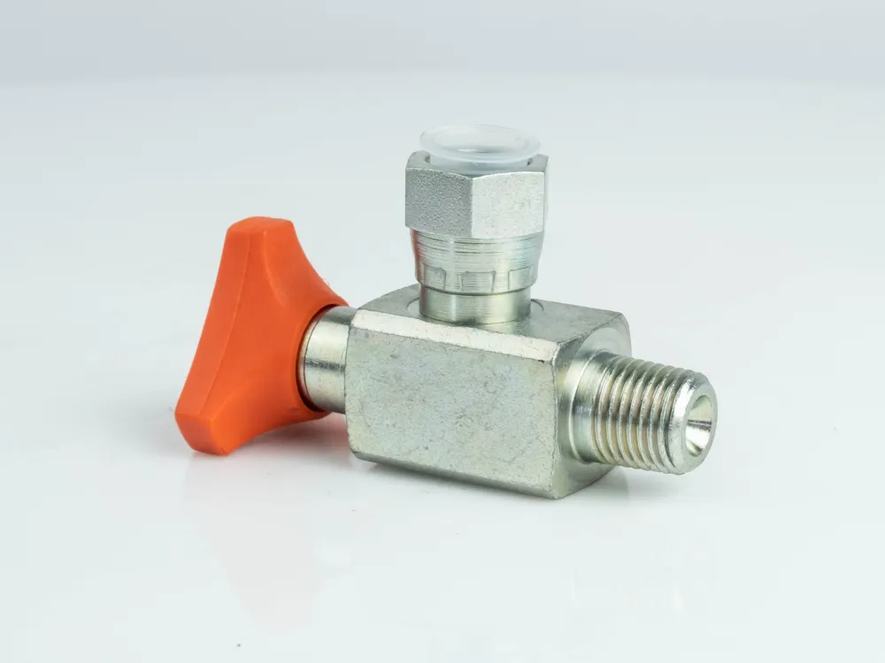ZINC PLATED ANTI-SHOCK VALVE 90&deg;ENTRY
