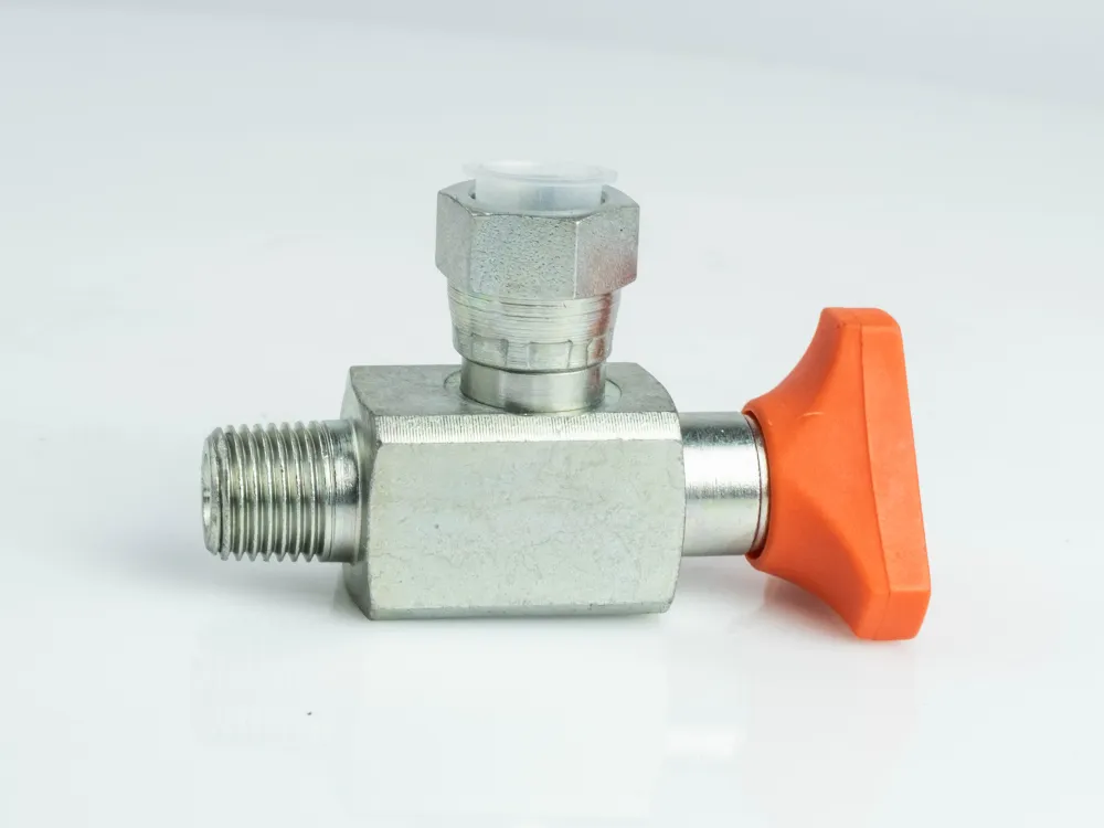 ZINC PLATED ANTI-SHOCK VALVE 90&deg;ENTRY