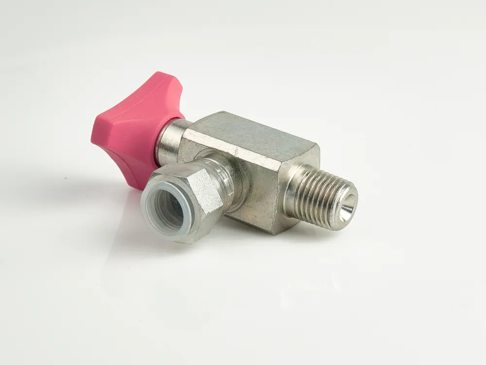 ZINC PLATED ANTI-SHOCK VALVE 90&deg;ENTRY