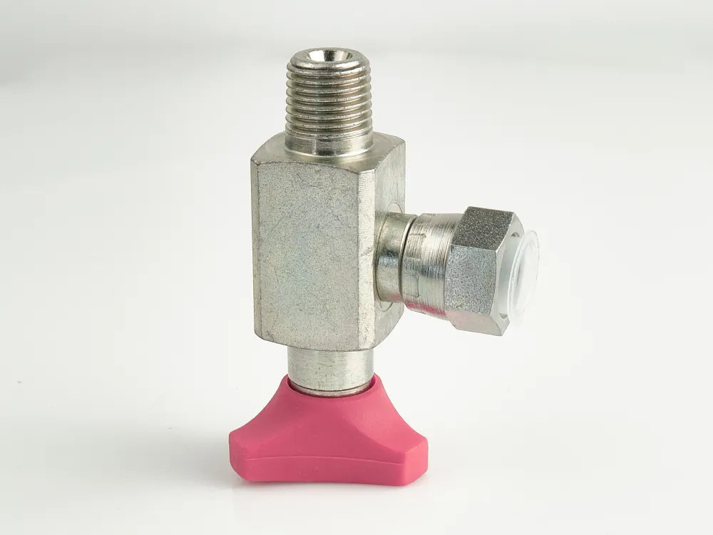 ZINC PLATED ANTI-SHOCK VALVE 90&deg;ENTRY