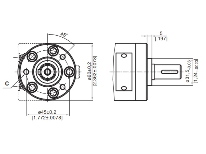 Купити Гидромотор M+S Hydraulic МM20C, фото 7