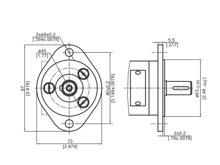 Купити Гидромотор M+S Hydraulic MMFS20C, фото 6