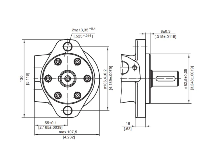 Купити Героторний гідромотор M+S Hydraulic MR315SH/4, фото 7