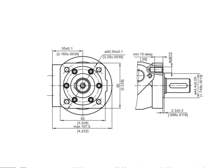 Купити Героторний гідромотор M+S Hydraulic MRQ50SH/4, фото 5