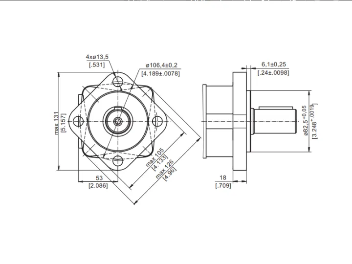 Купити Героторный гидромотор M+S Hydraulic МS 100С/4, фото 6