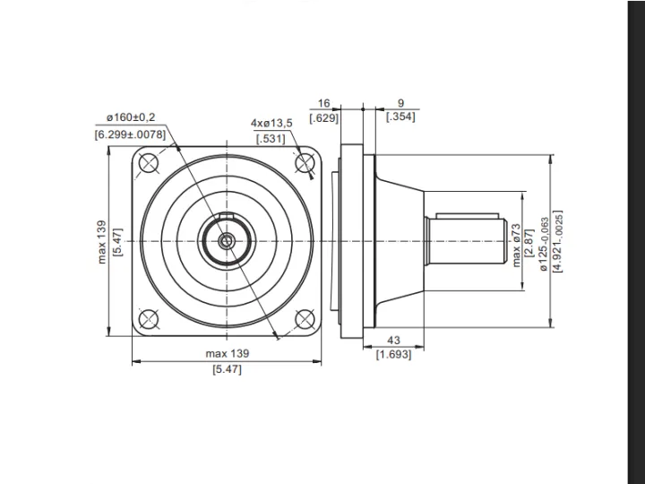 Купити Героторный гидромотор M+S Hydraulic MSW250K/4, фото 6