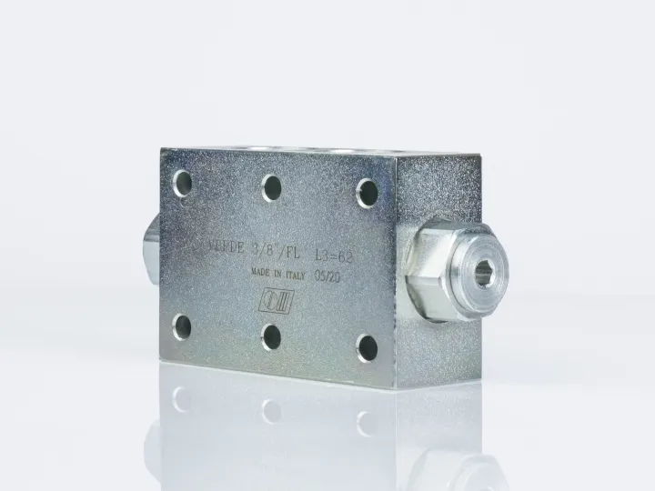 Купити Гидрозамок двухсторонний фланцевый VBPDE 3/8" FL-L3=62, фото 1