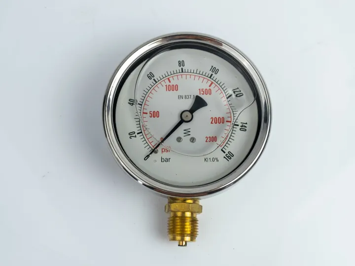 100R160.MGE GLYC.P.G.SS. CASE D:100 0/160 BAR+PSI 1/2"BSPP BOTTOM