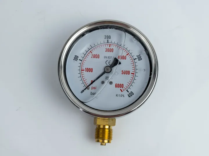100R400.MGE GLYC.P.G.SS. CASE D:100 0/400 BAR+PSI 1/2"BSPP BOTTOM