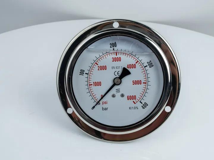 100F400.MGE GLYC.P.G.SS CASE D:100 0/400 BAR+PSI 1/2" BSPP BACK+FLANGE