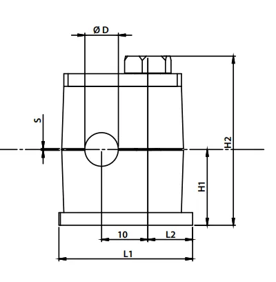 Кріплення одинарне HBKPPSTÇL0008 (Q 8) Кріплення одинарне HBKPPSTÇL0008 (Q 8)
