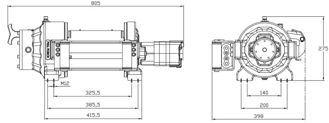 Лебідка PF-LS9.8-00