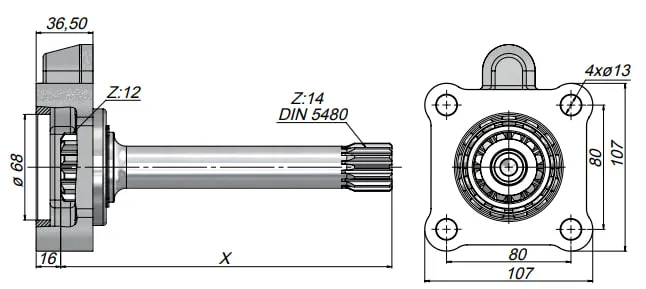 ZF PTO KZL CS 03-272 ZF PTO KZL CS 03-272