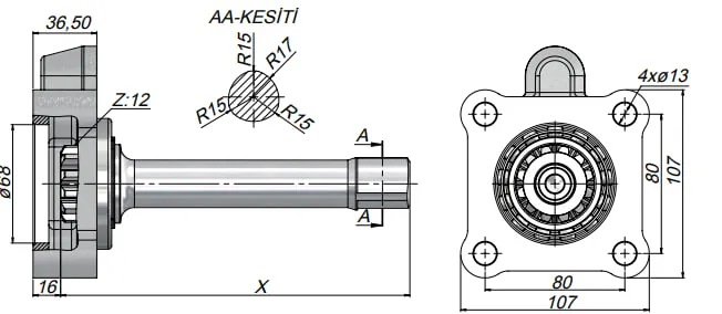 ZF PTO KZL CS 07-213 ZF PTO KZL CS 07-213