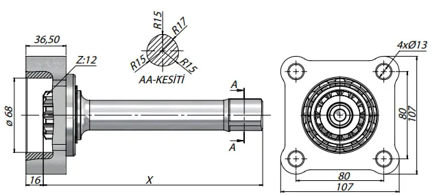 ZF PTO KZL CS 09-213 ZF PTO KZL CS 09-213